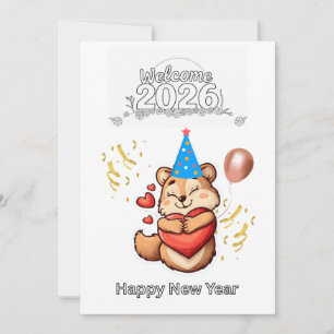 Beautiful Squirrel Sweet Dreams – Happy New Year 2 Card
