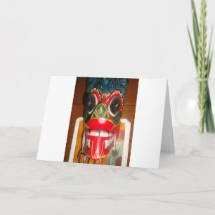Beautiful Sri Lankan Traditional Fire Mask Art   Card