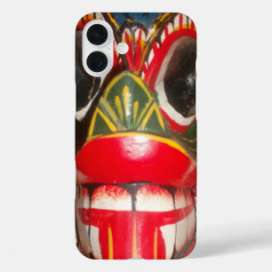 Beautiful Sri Lankan Traditional Fire Mask Art iPhone 16 Plus Case