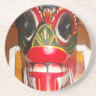 Beautiful Sri Lankan Traditional Fire Mask Art Coaster