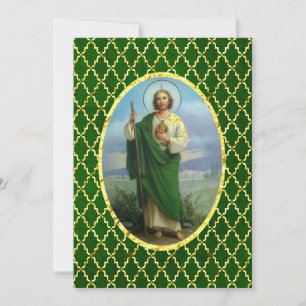 Beautiful St. Jude Prayer Holiday Card