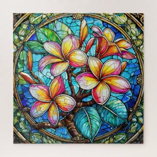 Beautiful stained glass art puzzle