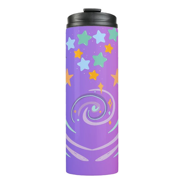 beautiful stars and heart thermal tumbler (Front)