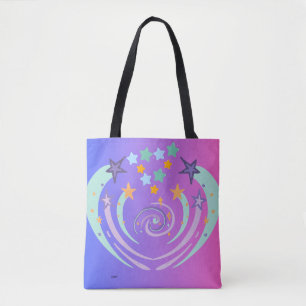 beautiful stars and heart tote bag
