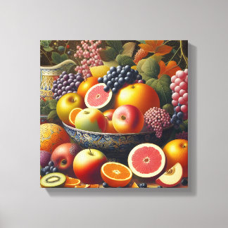 Beautiful Still life Fruits Painting canvas Arts Print