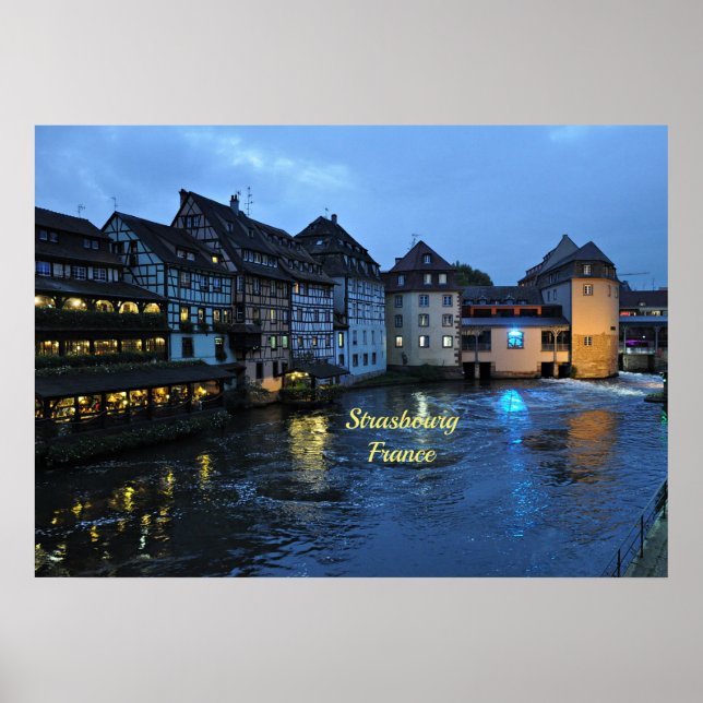 Beautiful Strasbourg, France Poster (Front)
