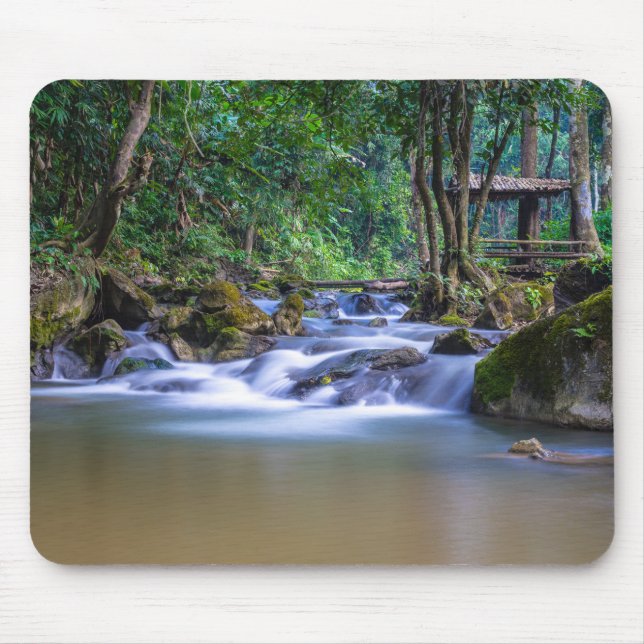 Beautiful Stream in the Forest Mouse Pad (Front)