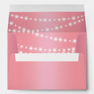 Beautiful String Lights Invitation Envelope