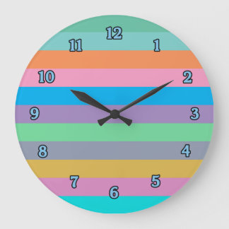 Beautiful Striped Colours Wall Clock