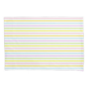 Beautiful Stripes in Pastel Colours Pillowcase