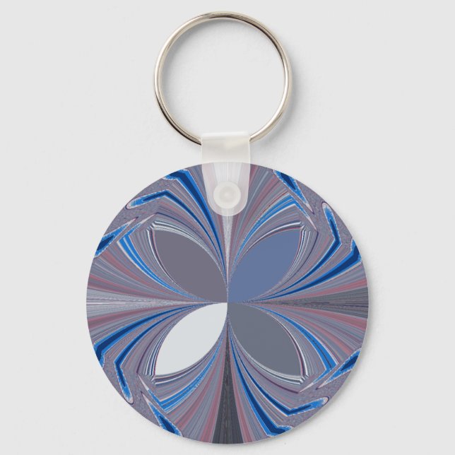 Beautiful stunning  Butterfly soft blue colours Ar Key Ring (Front)