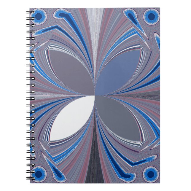Beautiful stunning  Butterfly soft blue colours Ar Notebook (Front)