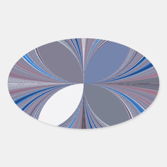 Beautiful stunning  Butterfly soft blue colours Ar Oval Sticker (Front)