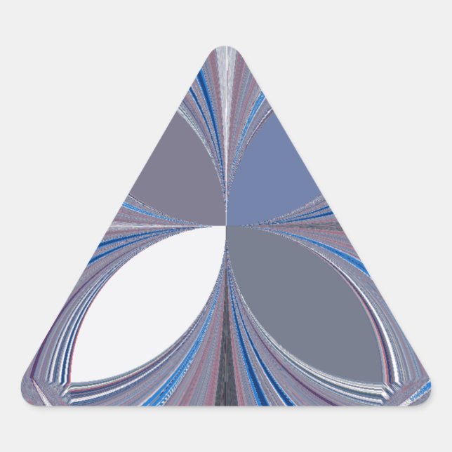 Beautiful stunning  Butterfly soft blue colours Ar Triangle Sticker (Front)