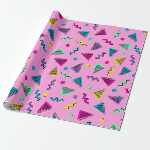 Beautiful style from the 80s wrapping paper