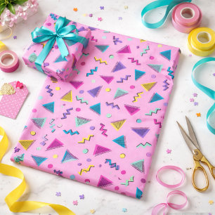 Beautiful style from the 80s wrapping paper