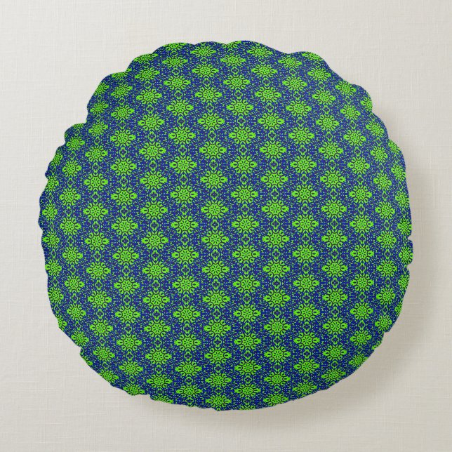Beautiful Stylish Floral Round Cushion (Front)