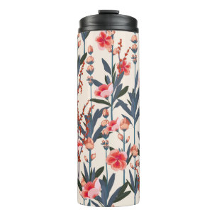Beautiful Stylish Garden florals pattern in the ma Thermal Tumbler