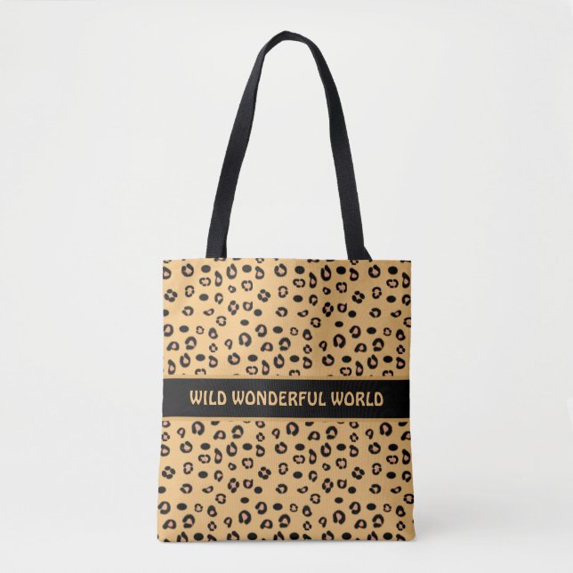 Beautiful Stylish Wild Tiger Pattern Tote Bag (Front)