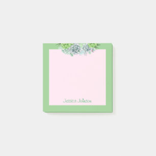 Beautiful Succulents Plants Lovers Personalised Post-it Notes
