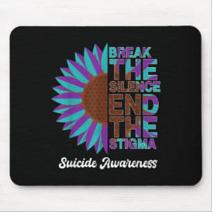 Beautiful Suicide Prevention Awareness Sunflower W Mouse Pad