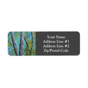 Beautiful Summer Birch Return Address Label