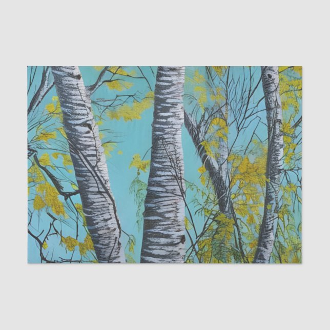 Beautiful Summer Birch Tissue Paper (Front)