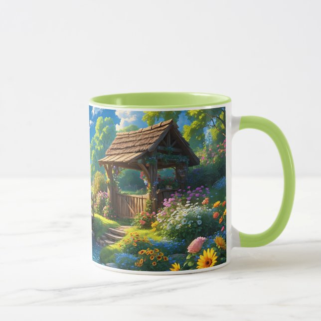 Beautiful Summer, colourful illustration, Mug (Right)