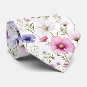 Beautiful Summer Floral Neck Tie