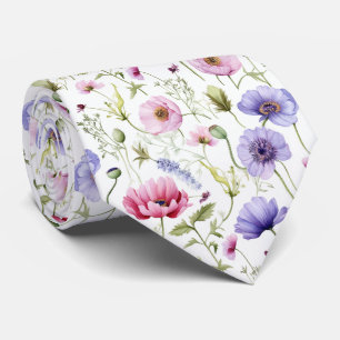 Beautiful Summer Floral Neck Tie
