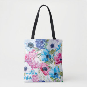 Beautiful Summer Floral Pattern Tote Bag