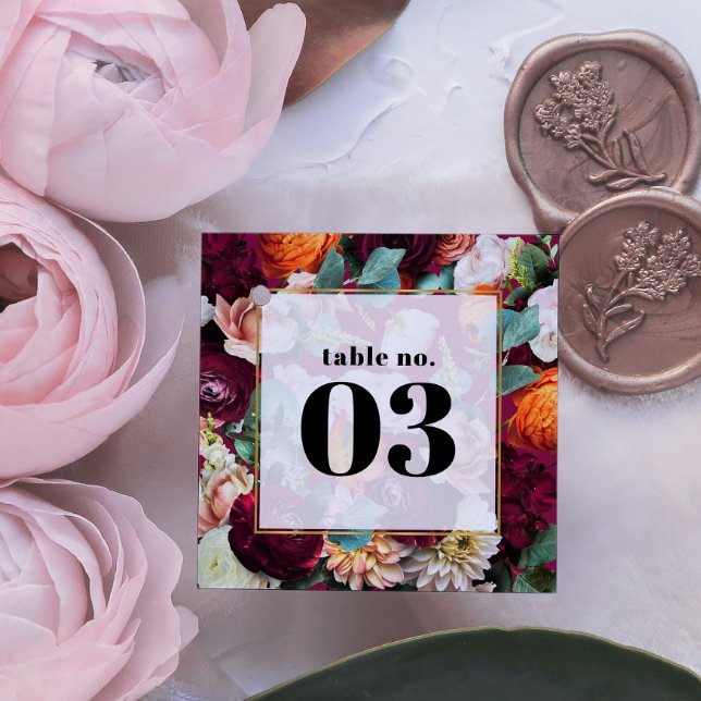 Beautiful Summer Flowers Wedding Table No. (Creator Uploaded)