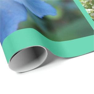 beautiful summer garden flowers holiday Christmas Wrapping Paper