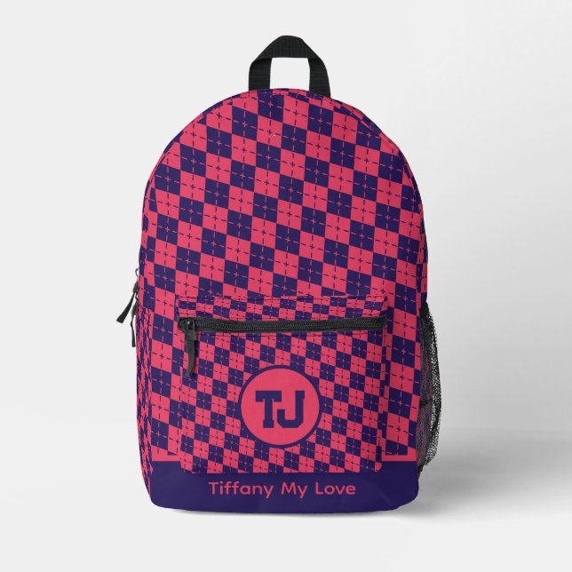 Beautiful Summer Name Personalised Sports Backpack (Front)