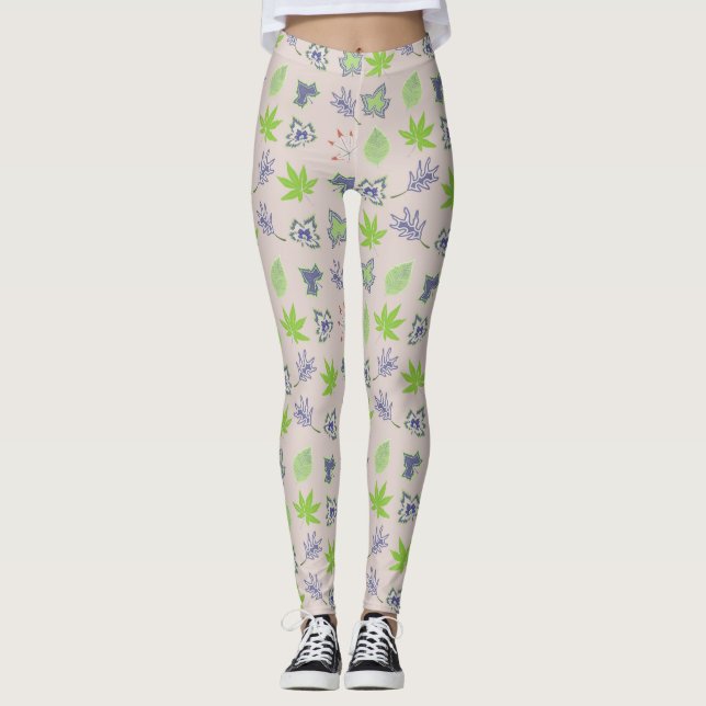 Beautiful Summer Pattern Leggings (Front)