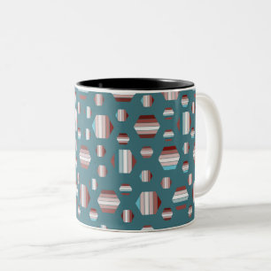 Beautiful Summer Pattern Two-Tone Coffee Mug
