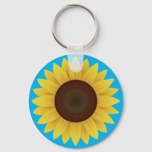 Beautiful Summer Sunflower Keychain