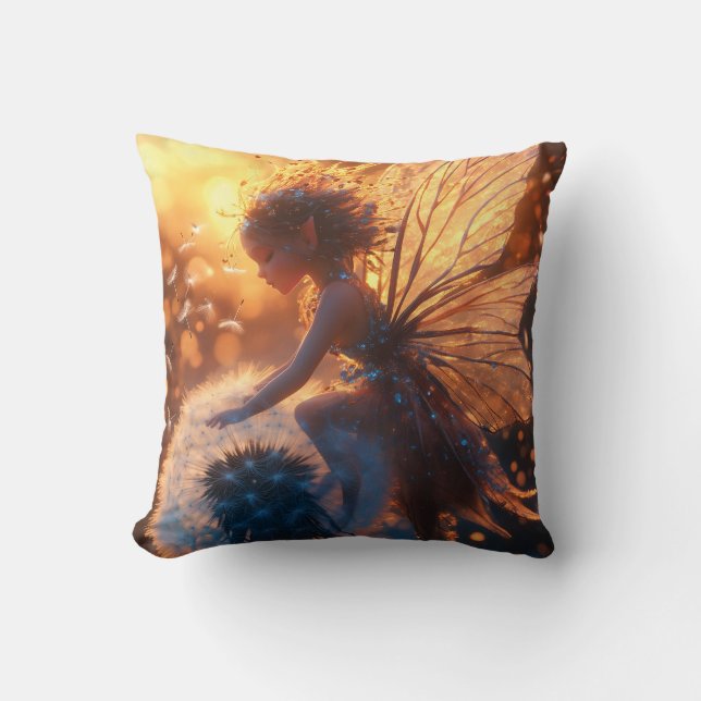 Beautiful Sun Fairy with Dandelion Cushion (Front)