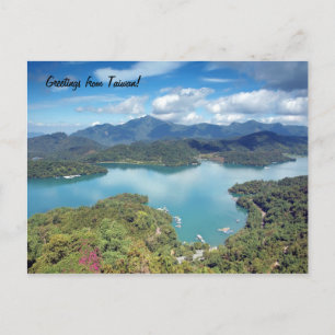 Beautiful Sun Moon Lake in Taiwan Postcard