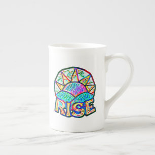 Beautiful Sun Rise ~ Uplifting Message Graphic Bone China Mug