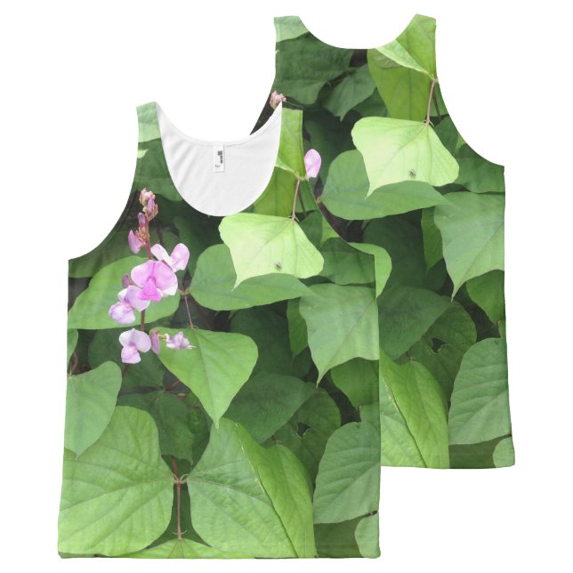 Beautiful Sunday Cactus Gardens, LA Fine Nature All-Over Print Singlet (Front and Back)