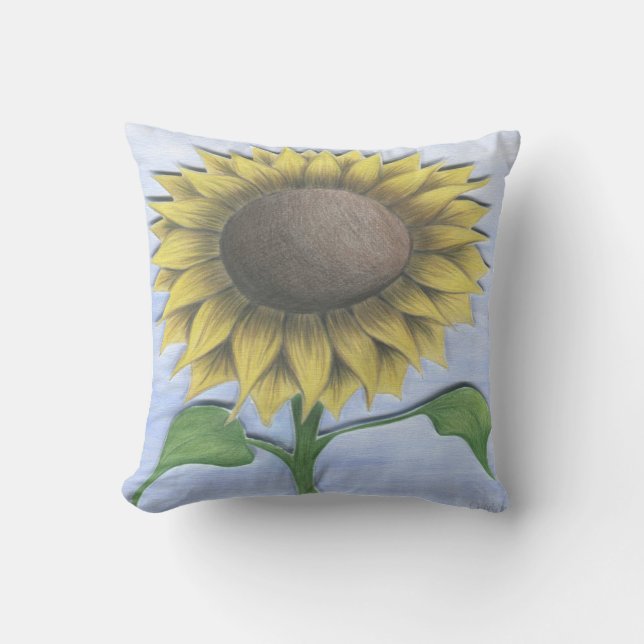 Beautiful Sunflower Cushion (Front)