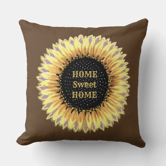 Beautiful Sunflower Cushion (Front)