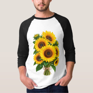 Beautiful Sunflower Field Landscape T-Shirt