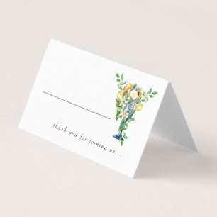 Beautiful Sunflower Floral Place Card