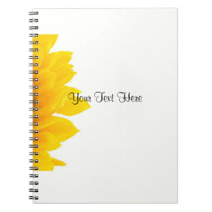Beautiful Sunflower Template Notebook