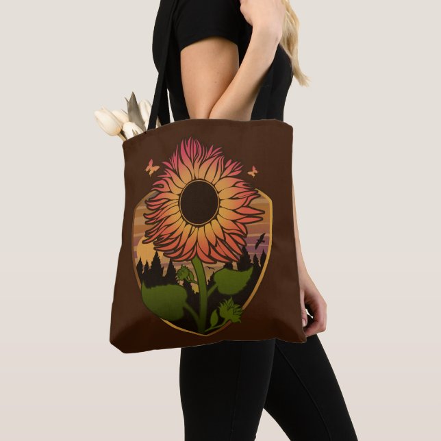 Beautiful Sunflower Tote Bag (Close Up)