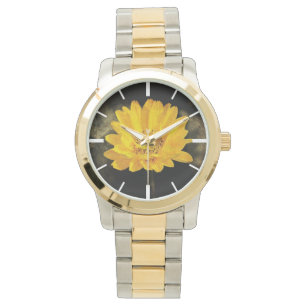 Beautiful Sunflower with Dark Brown Background Watch