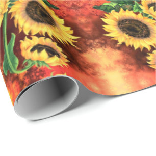 Beautiful Sunflower Wrapping Paper