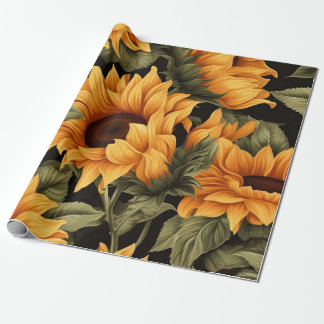 Beautiful Sunflower Wrapping Paper